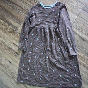 Lands' End dress, deer print